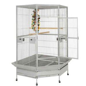 Raleigh Large Solid Top Corner Parrot Cage Raleigh Large Solid Top Corner Parrot Cage